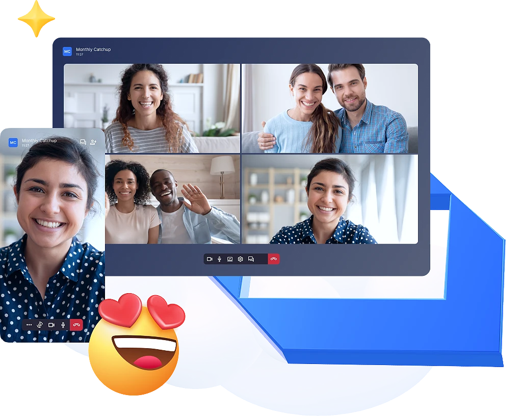 Video and audio calls