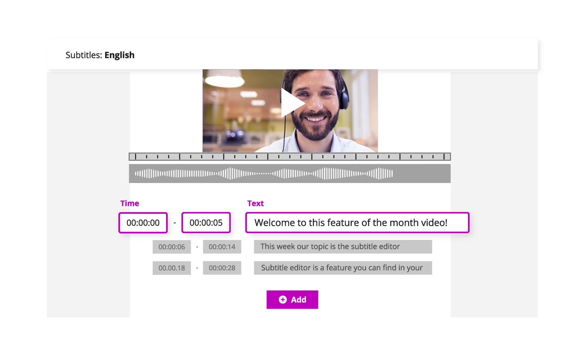 Subtitle Editor